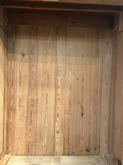 Antique Pine Wardrobe Armoire