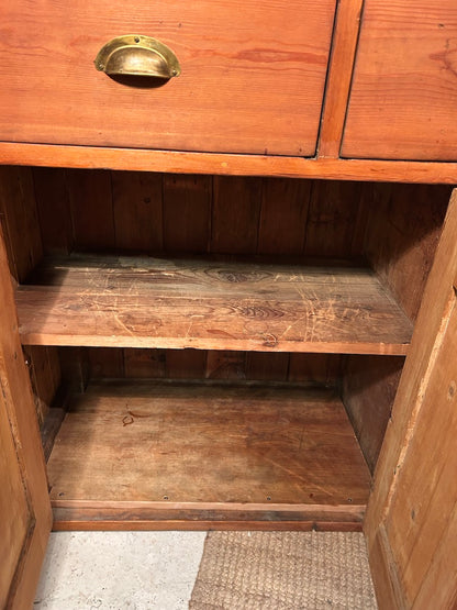 Antique Pine Kitchen Sideboard
