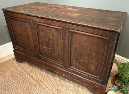 19th Century Antique Oak Coffer