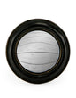 Antique Style Black Round Framed Small Convex Mirror