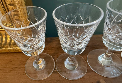Set of 4 Vintage Sherry / Port Glasses