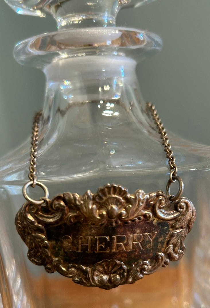Vintage Decanter Sherry  Label