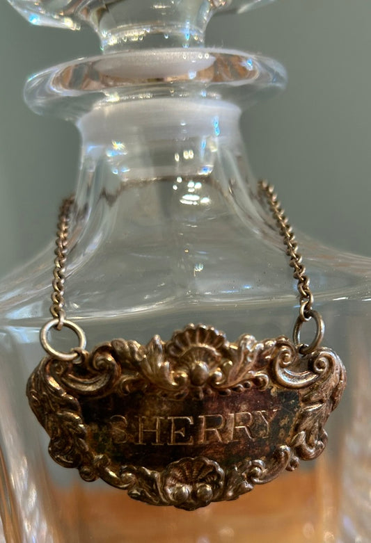 Vintage Decanter Sherry  Label