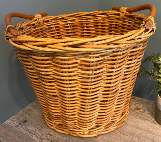 Chunky Wicker Log Basket