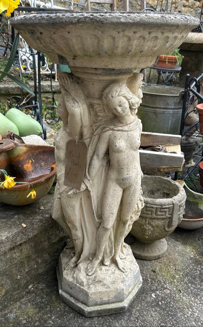Weathered Bird Bath