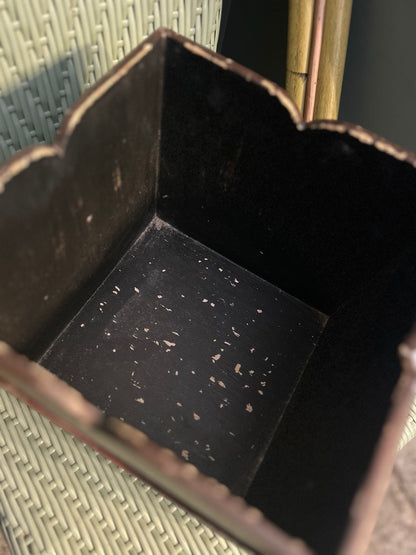 Vintage Floral Wooden Box / Planter