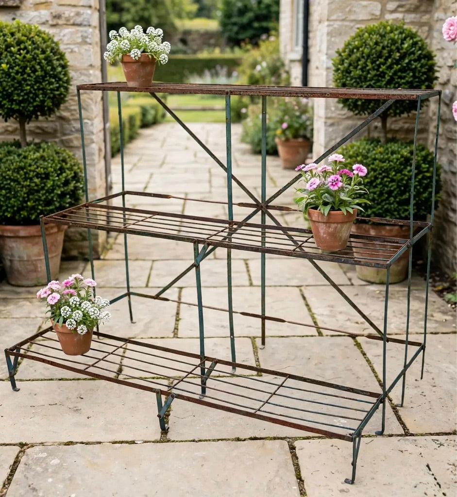 Vintage Metal Tiered Plant stand