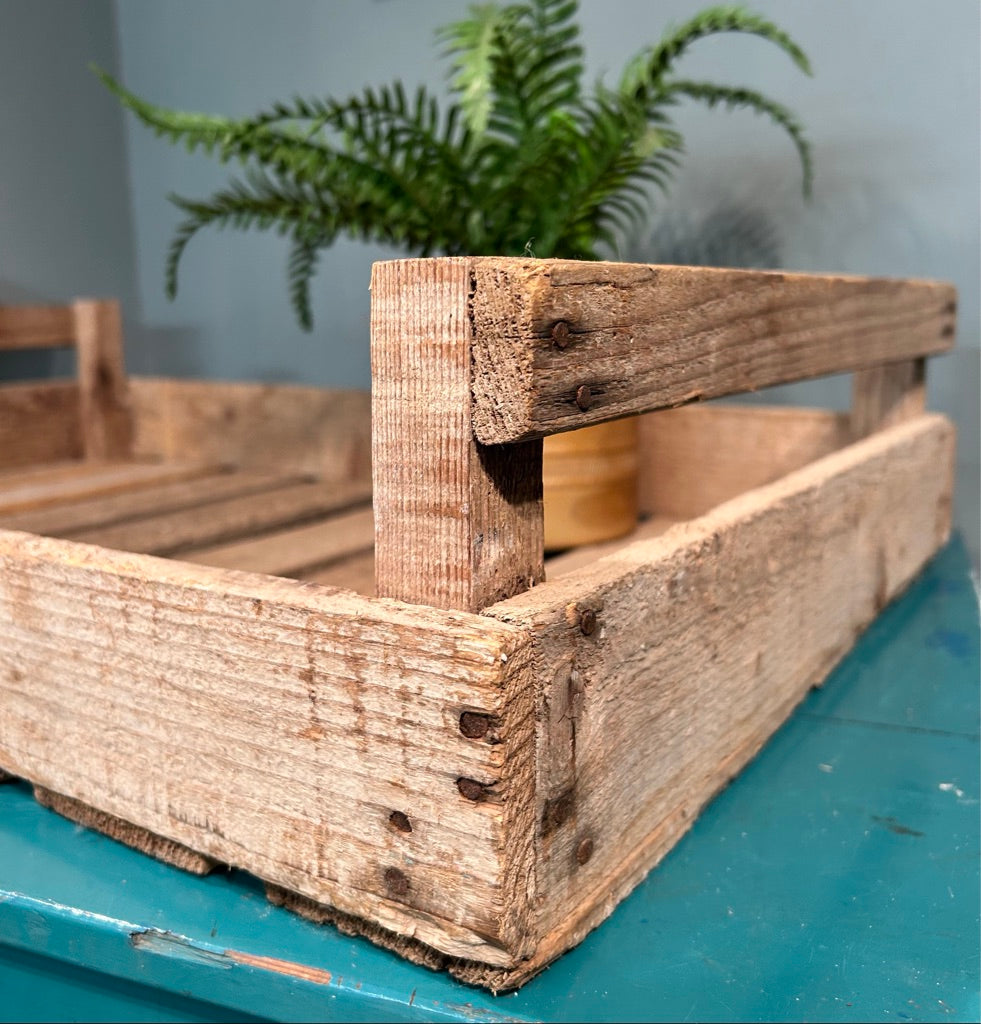 Vintage Rustic Wooden Apple Crate