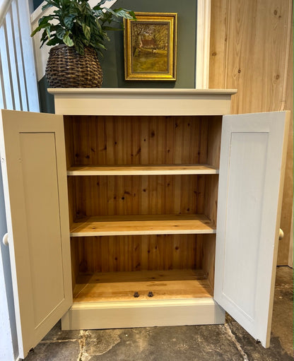 Painted Pine Cupboard with Shelving