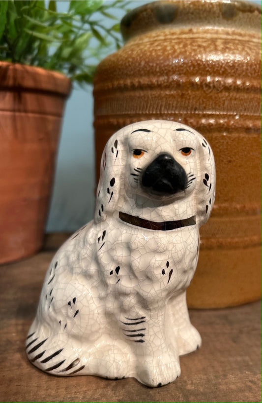Small Vintage Staffordshire Dog