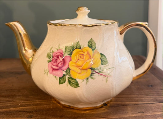 Vintage Floral Tea Pot