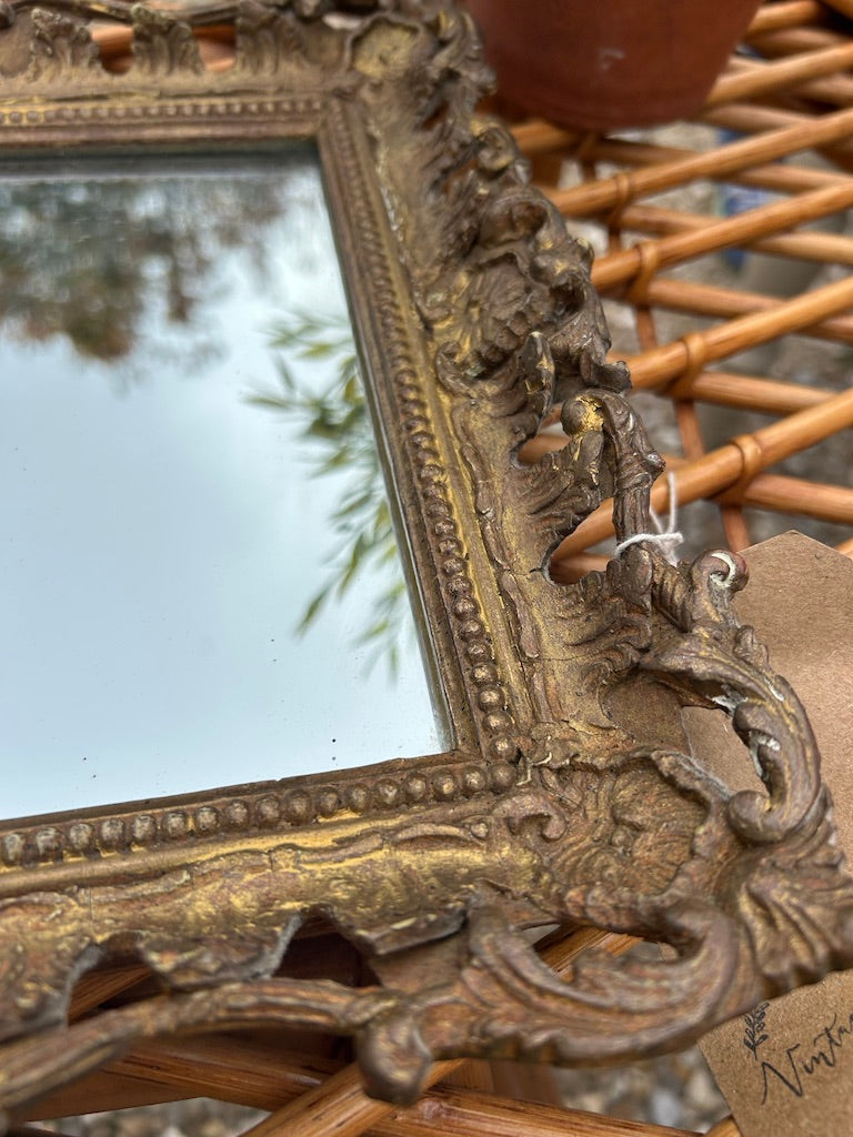 Antique Guilt Rectangular Gold Mirror