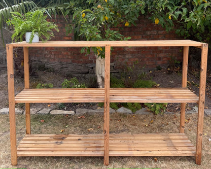 Large Wooden Storage Shelves