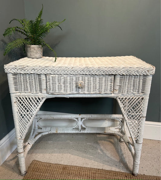 Vintage Wicker Dressing Table