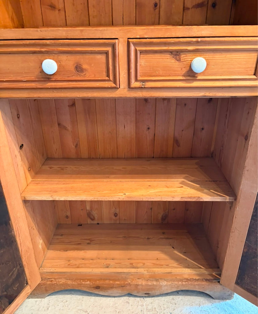Vintage Pine Kitchen Dresser