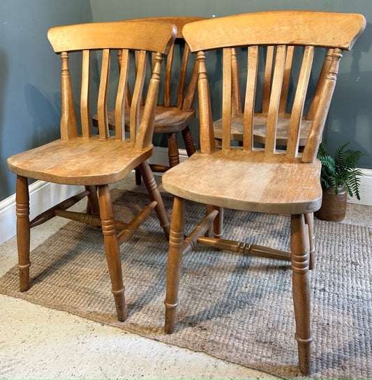 Set of 4 Farmhouse Slatback  Chairs