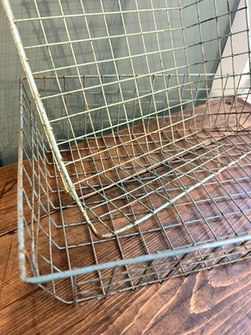 Pair of 1950's Vintage Wire Basket Trays