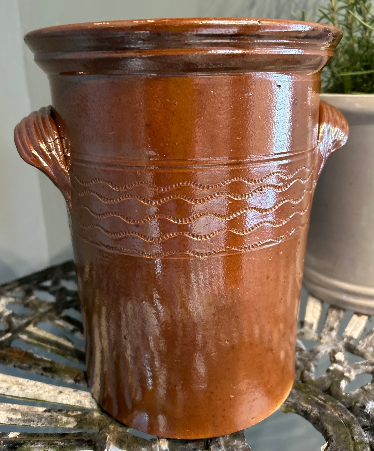 Vintage Salt Glaze Jar - Antique Vessel - Wine Cooler