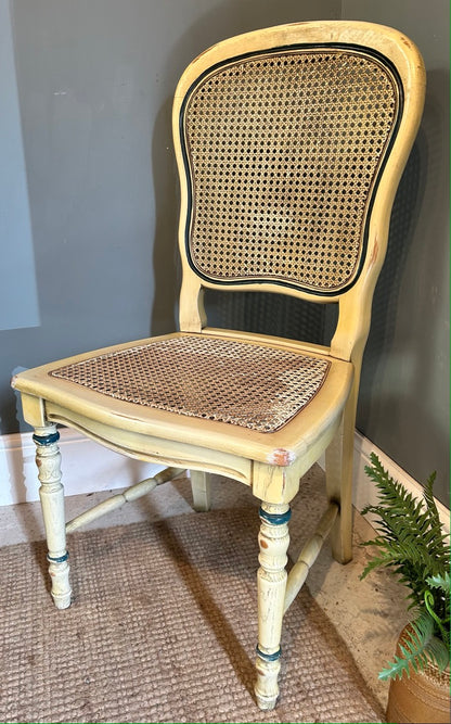 French Vintage Painted Dinning Chairs