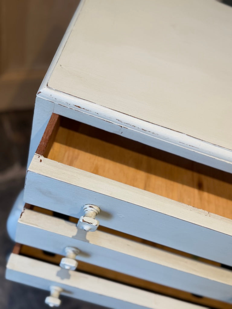 Vintage Painted Bedside Drawers