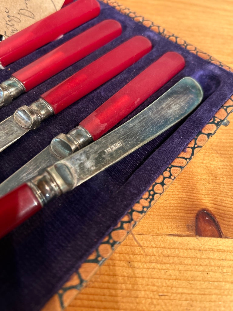 Vintage Butter Knife Set - Boxed
