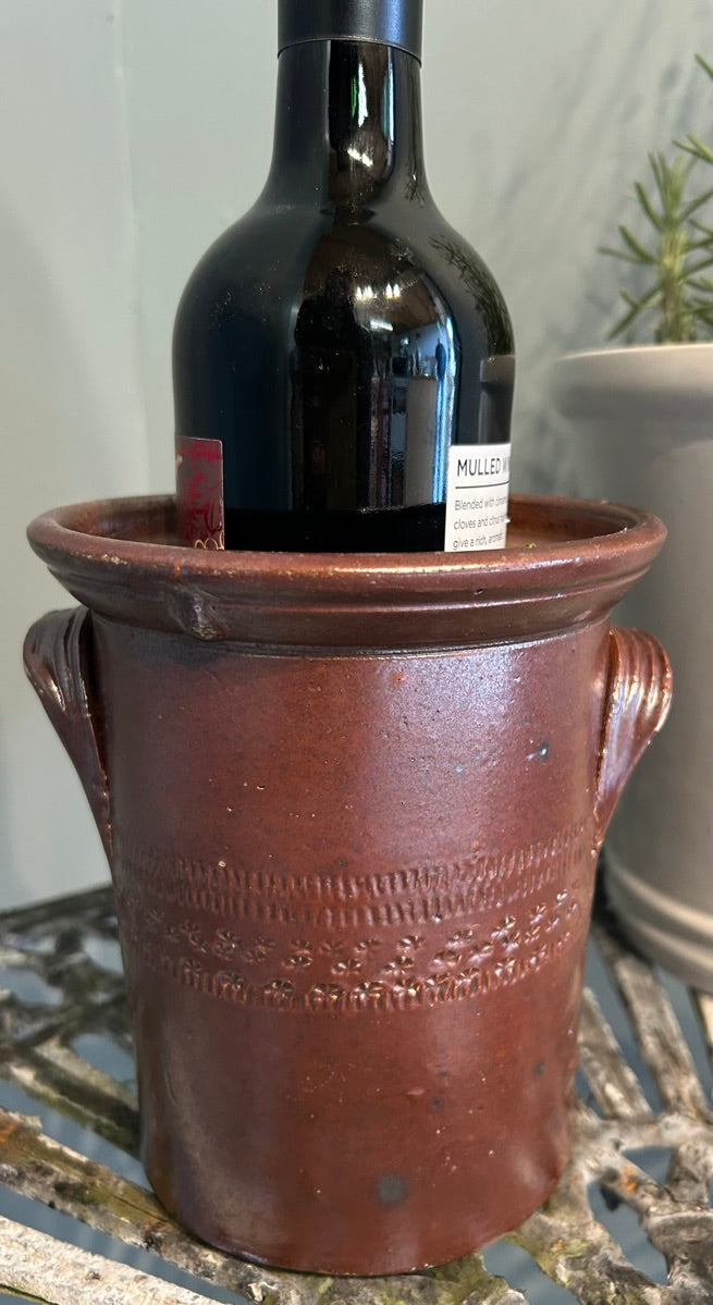 Small Vintage Salt Glaze Jar - Antique Vessel