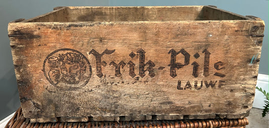 Vintage Wooden Box / Crate - Frik Pils
