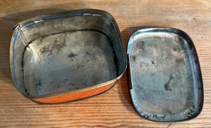Vintage Orange Tin