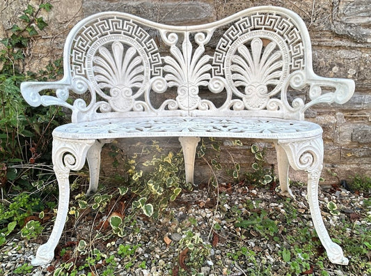Pretty Vintage Ornate Garden Bench