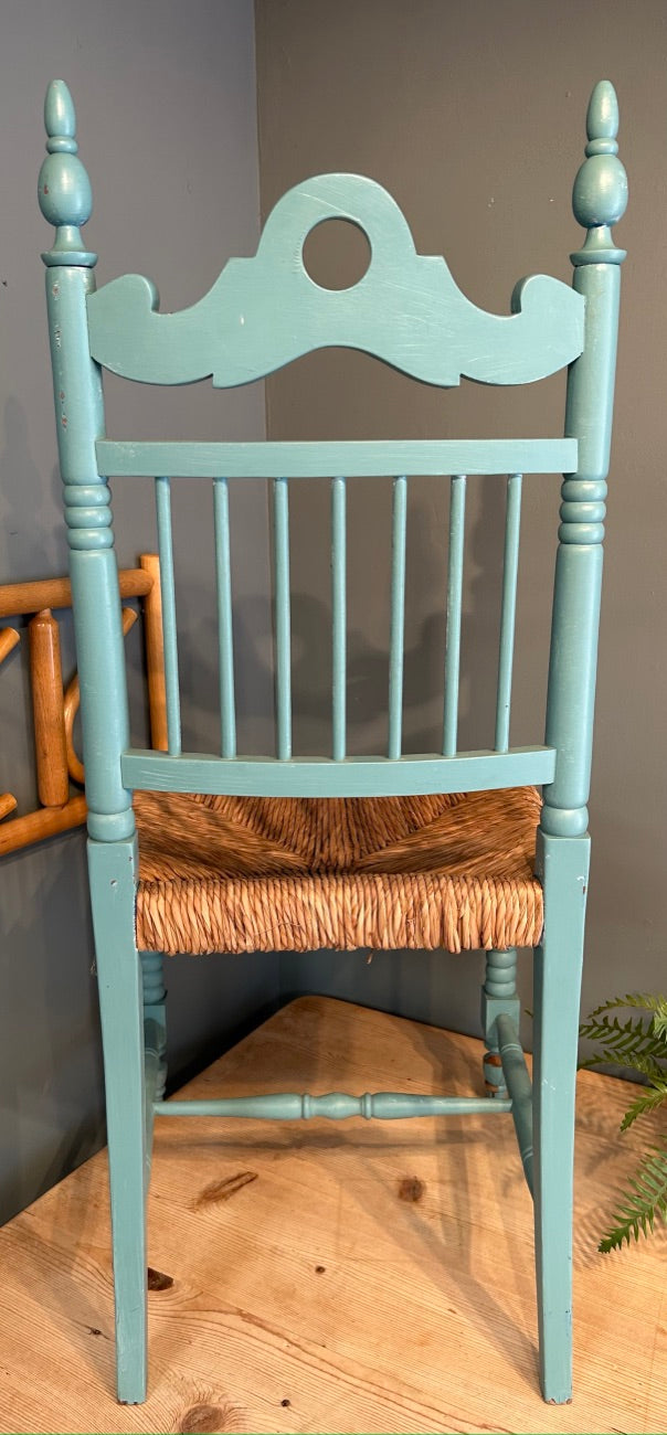 Vintage Turquoise Bedroom Chair