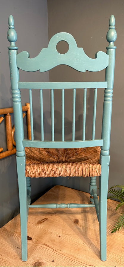 Vintage Turquoise Bedroom Chair