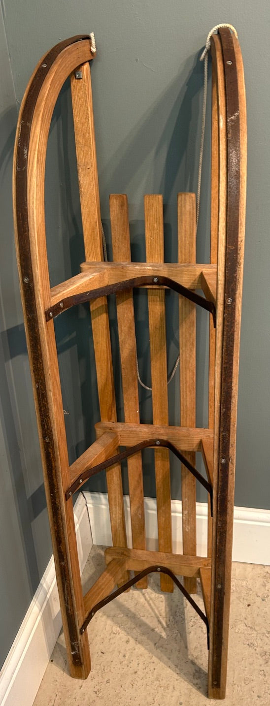 Vintage Skipper Wooden Sledge - Great Christmas Display Prop
