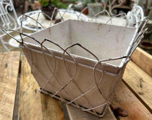 Vintage Wire Work Planter
