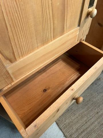 Antique Pine Cupboard Storage Wardrobe