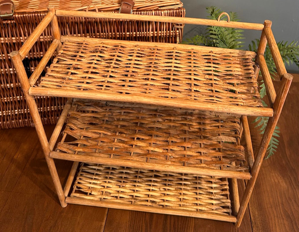 Vintage Bamboo Shelves