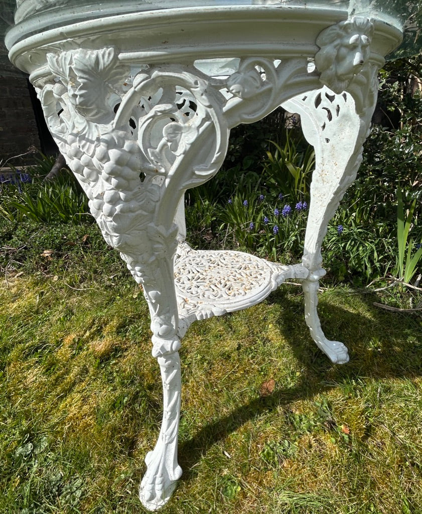 Antique Cast Iron Garden Table
