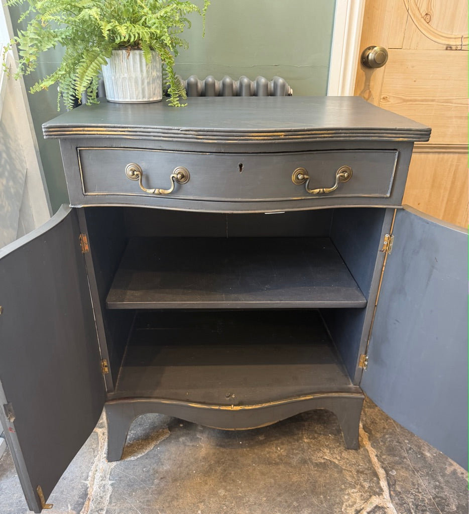 Vintage Painted Cupboard with Shelving