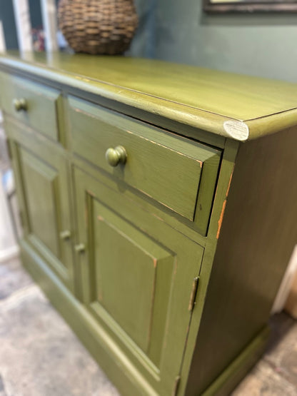 Vintage Painted Pine Cupboard