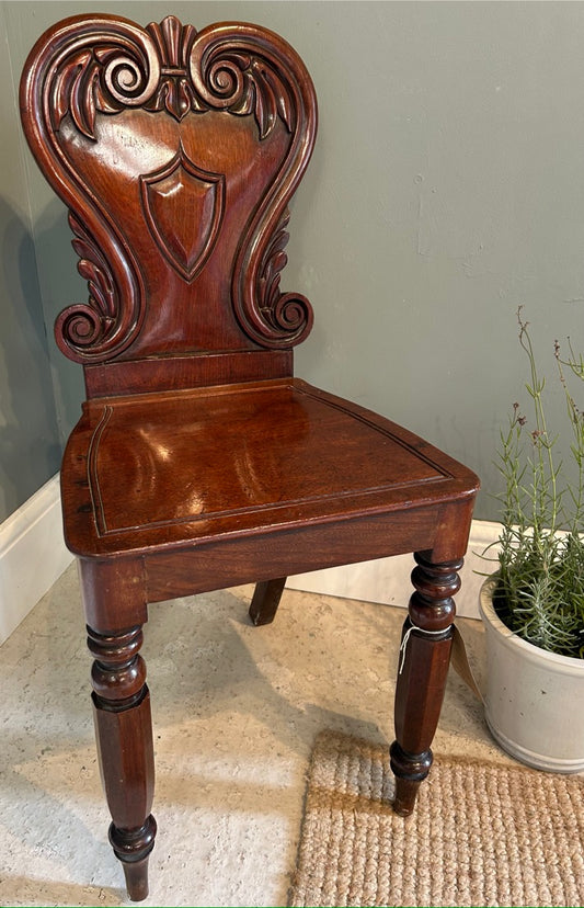 Antique Ocassional Mahogany Chair - Dark Wood