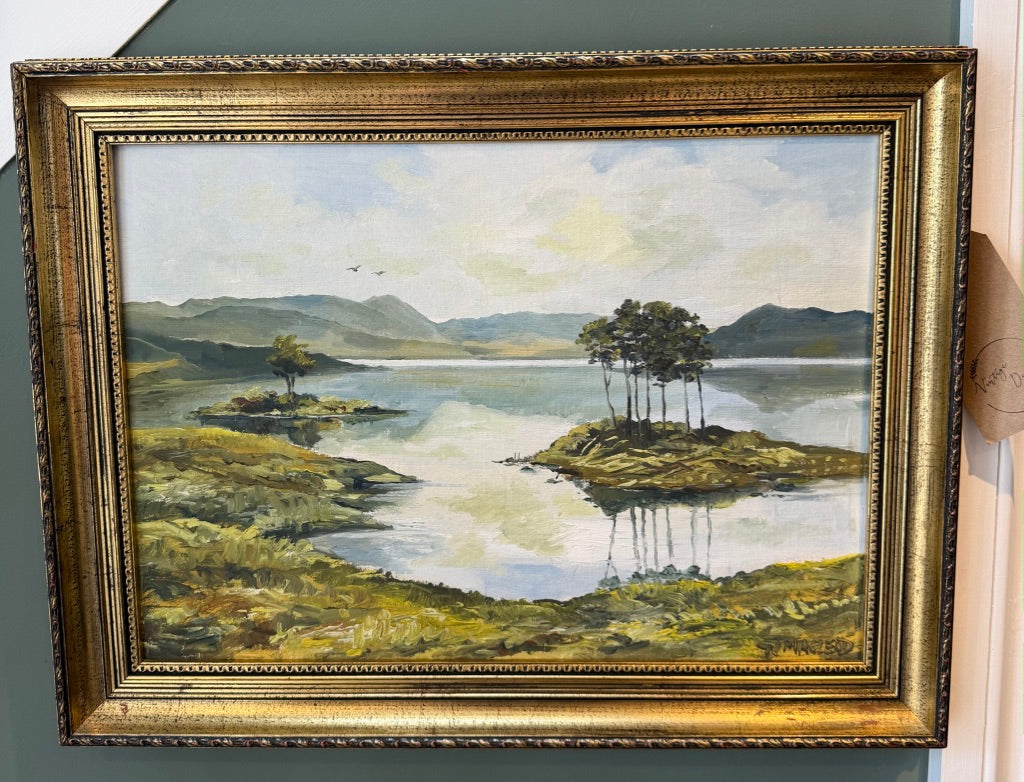 Original Scottish Landscape by Artist N. Macleod - Framed
