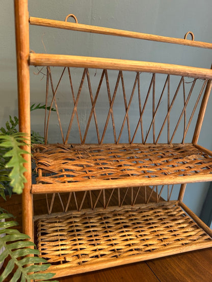 Vintage Bamboo Shelves