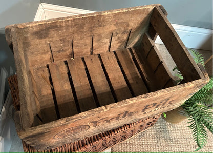 Vintage Wooden Box / Crate - Frik Pils