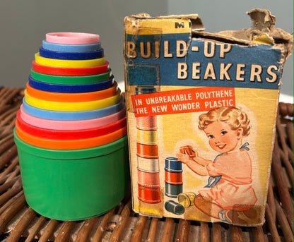 Vintage Toy Stacking Beakers
