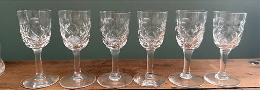 Set of 6 Vintage Sherry / Port Glasses