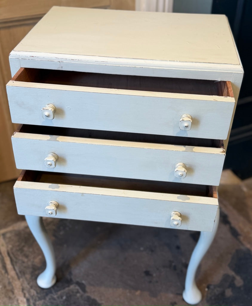Vintage Painted Bedside Drawers