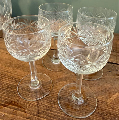 Set of 4 Vintage Sherry / Port Glasses