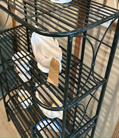 Vintage Metal Garden Shelves