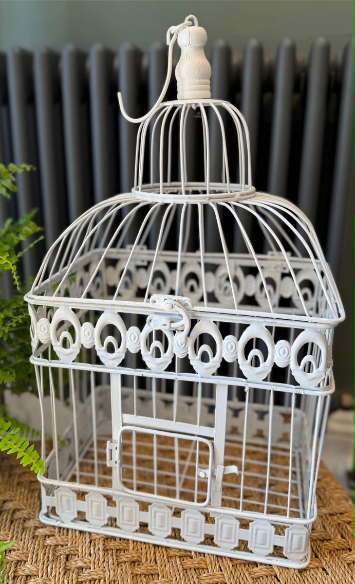 Vintage Style Shabby Bird Cage - Perfect for hanging a plant