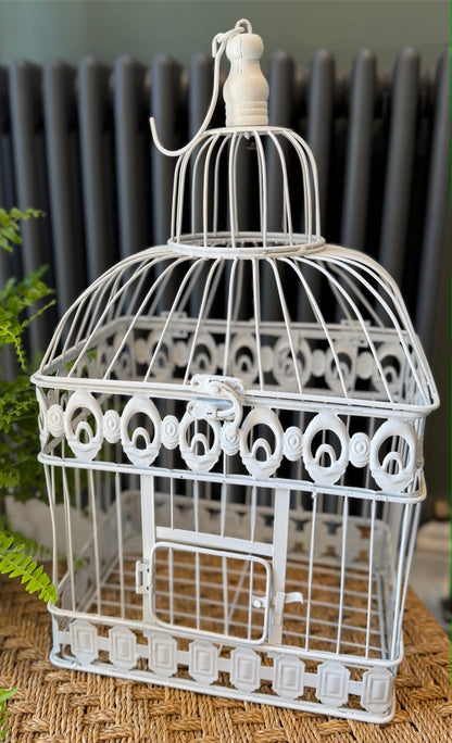 Vintage Style Shabby Bird Cage - Perfect for hanging a plant