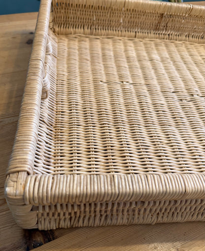 Large Rectangular Wicker Tray